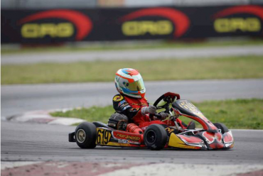 Alexandru iancu third at the wsk round of sarno with maranello kart