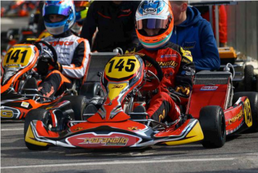 Maranello kart at the italian championship in val vibrata. debut for francesco iacovacci 